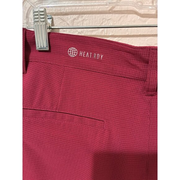 Adidas Heat Ready Shorts NEW Mens 32 Burgundy 40 SPF Pockets Golf Resort Preppy - Picture 4 of 9